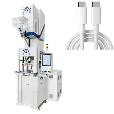 Vertical Oil Electric Hybrid Plastic Injection Molding Machine For USB Data Cable