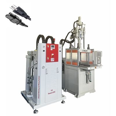 85 Ton Single Slide Liquid Silicone Injection Molding Machine For Making AC Power Cord