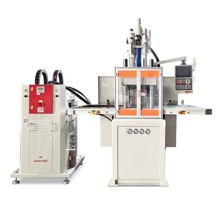 120 Ton LSR Silicone Vertical Injection Molding Machine double slide ...