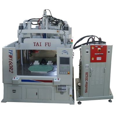 160 Ton Low Workbench LSR Silicone Vertical Rotary Injection Molding Machine