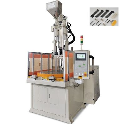 55 Ton Vertical Rotary Plastic Injection Molding Machine AMP Connectors Making Machine