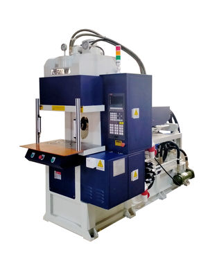 55 Ton  Vertical Injection Molding Machine For Power Cord with blue color