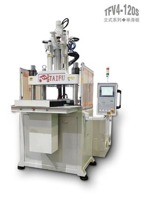 120 Ton Vertical Single Slide Injection Molding Machine With Blue Sheet Metal Security Door