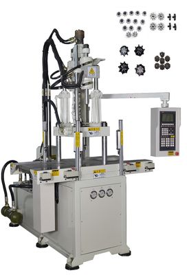 High Security 55ton Vertical Plastic Injection Molding Machine With Double Slide