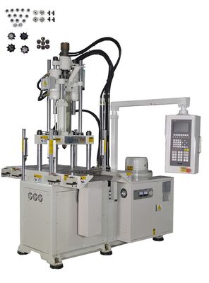 High Security 55ton Vertical Plastic Injection Molding Machine With Double Slide