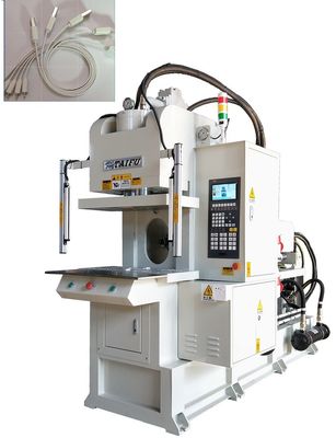 High Efficiency 55 Ton  Data Cables  Injection Molding Machine With C Type White