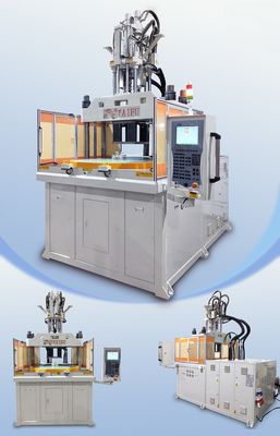 High Efficiency 120 Ton Vertical  Double Color Injection Molding Machine  For  Cup Lid