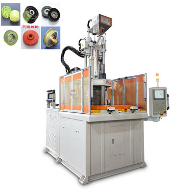 High Precision 120 Ton  Rotary Vertical Injection Mould Machine For Rubber Coated Wheel
