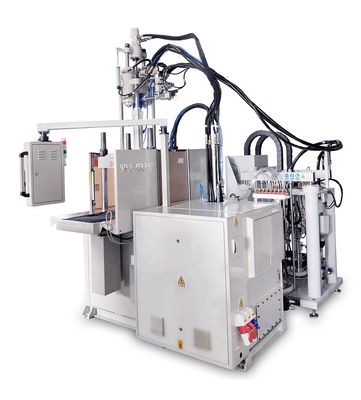 85 Ton Shoe Sole Making Machine Vertical Double Slide LSR Injection Molding Machine