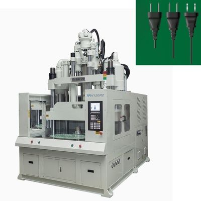 120 Ton Vertical Rotary Table Injection Molding Machine For Power Plug Housing