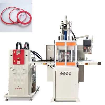 Double Slide LSR Silicone Vertical Injection Molding Machine For Silicone Ring