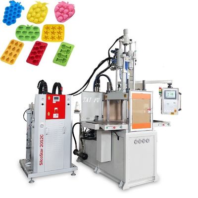 Double Slide LSR Vertical Injection Moulding Machine Making Silicone Ice Cube Mold