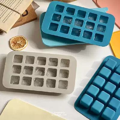 Double Slide LSR Vertical Injection Moulding Machine Making Silicone Ice Cube Mold