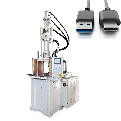 55 Ton Vertical Injection Molding Machine For Data Cable With High Speed