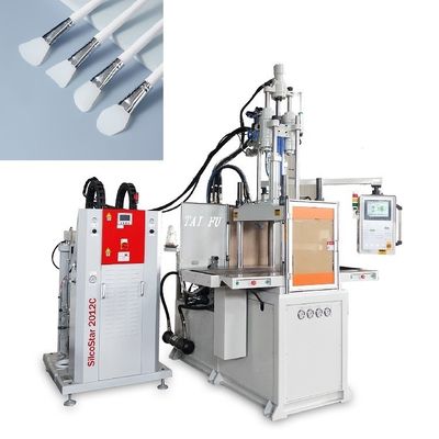 Double Slide Silicone Facial Mask Brush Making Machine 85T Vertical Injection Moulding Machine