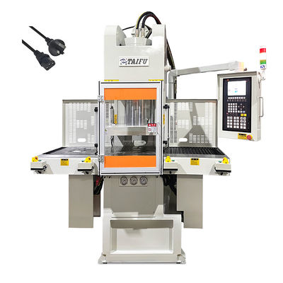 Power Cord Vertical Injection Molding Machine With Double Slide For Making Date Wire