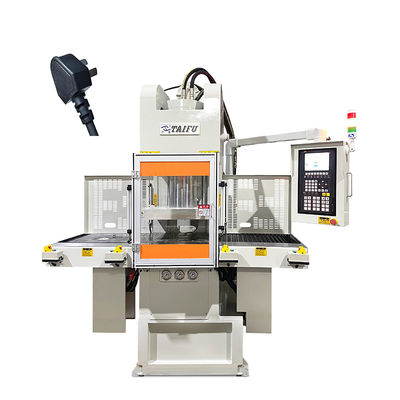 High Efficiency Double Slide Power Cord Vertical Injection Molding Machine For Plug