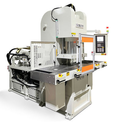 High Efficiency Double Slide Power Cord Vertical Injection Molding Machine For Plug