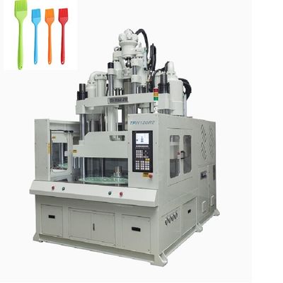 120 Ton Low Workbench Rotary Table Vertical Injection Molding Machine For Making Oil Brush
