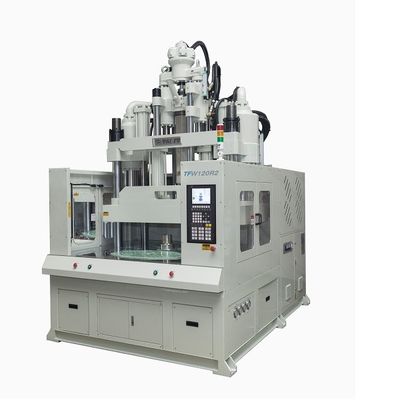 120 Ton Low Workbench Rotary Table Vertical Injection Molding Machine For Making AC power cord
