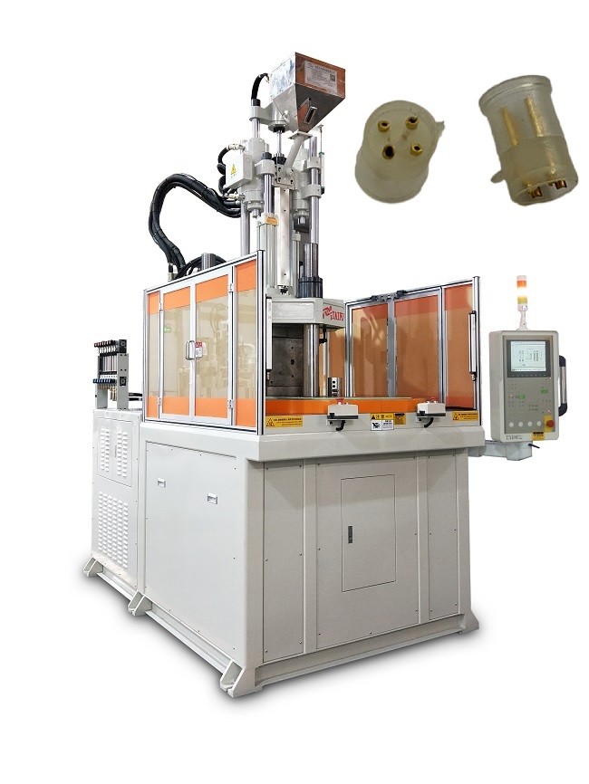120 Ton Vertical Rotary Table Injection Molding Machine Used For Power Plug